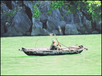 Một cảnh ở vịnh Hạ Long