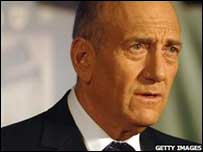 O primeiro-ministro de Israel, Ehud Olmert