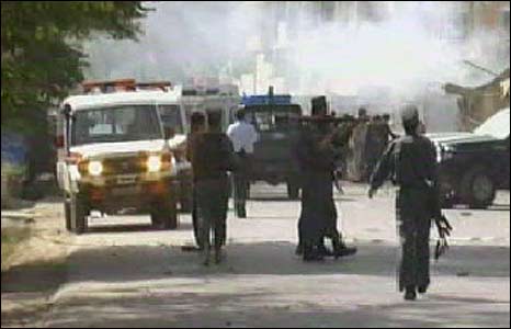 Nhân viên an ninh có mặt sau vụ nổ bom