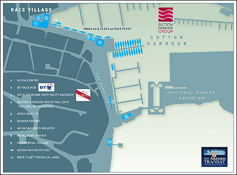 Map of the Race Village
