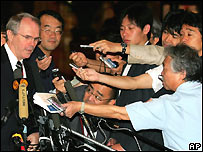 O  chefe da delegação americana, Christopher Hill