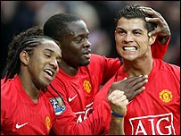 Cristiano Ronaldo celebrates