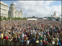 Pier Head stage at the Mathew Street Festival