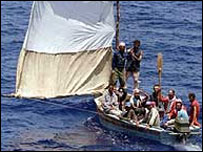 Embarcação teria se negado a parar quando interceptada por cubanos