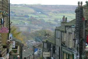 The main street in Haworth