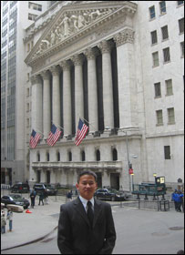 李剑锋在纽约华尔街