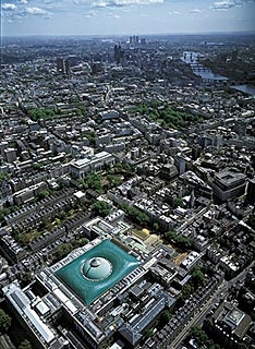 Aerial view of the British Museum