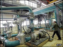 İran'da bir nükleer tesis