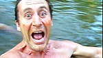 Bruce takes a quick dip in the Amazon.