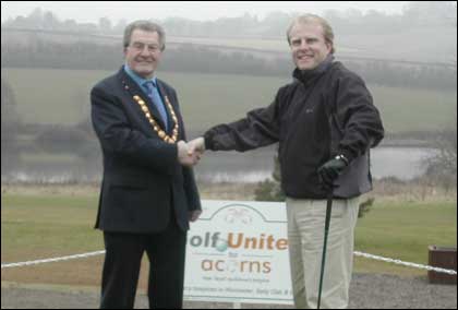 Two men shaking hands