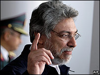 O presidente do Paraguai, Fernando Lugo