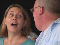 John performing at Godiva