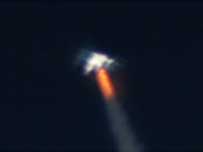 O avião no momento em que quebrou a barreira do som