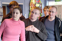 Rhai o aelodau o gast Pantomeim Felinfach