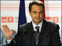 O premiê eleito da Espanha, Zapatero