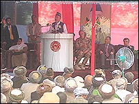 حامد کرزی در بغلان