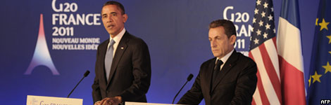 Barack Obama and Nicolas Sarkozy