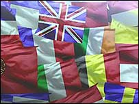 AB üyelerinin bayrakları