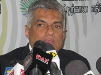 UNP leader Ranil Wickremasinghe