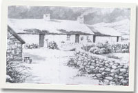 Llun Nadoligaidd gan Julie Roberts