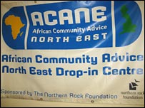 Poster about Acane, African Community Advice North East