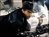Indina Jones no filme Os Caçadores da Arca Perdida