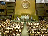 مجمع عمومی سازمان ملل متحد درباره گزارش ارائه شده درباره وضعيت حقوق بشر در ايران تصميم می گيرد