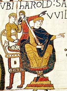 Depiction of Harold II from the Bayeux Tapestry