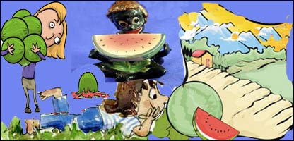 تربوز و اطفال