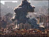 Beyrut'a yönelik hava saldırısı