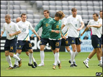Jogadores australianos treinam em Munique no sábado