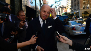 وزير الخارجية الفرنسي، لوران فابيوس