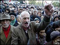 تظاهرات تفليس