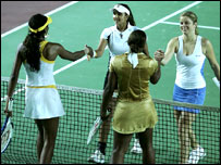 सानिया मिर्ज़ा और किम क्लाइस्टर्स