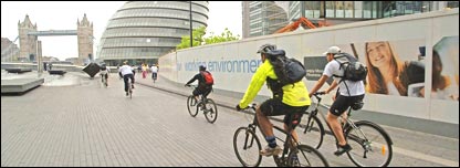 Cyclists in London