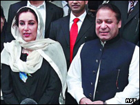 بی نظیر بوتو و شریف