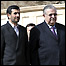 Ahmadinejad é cumprimentado em Bagdá pelo presidente iraquiano