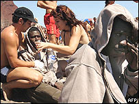 Imigrantes chegam a Tenerife