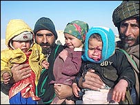 افغانها در زمستان سرد