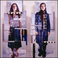 دو شادی ايستاده، کار شادی يوسفيان برای کتاب وبلاگ ايرانی (حقوق محفوظ)