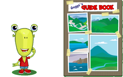 Goggs and his guide book