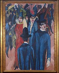 O quadro 'Strassenszene', de Ernst Ludwig Kirchner