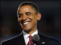 کامیابی پر باراک اوبامہ امریکہ کے پہلے سیاہ فام صدر ہونگے