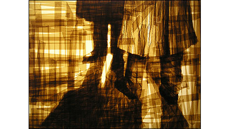 Cena de 'Os 39 Degraus' (Foto: Mark Khaisman/Tape Art)Foto: Mark Khaisman/Tape Art