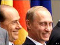 Путін та Берлусконі
