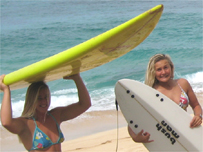 Beth and Tassy in Hawaii