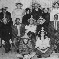 Group photo of the 1976 school trip
