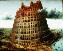 Quadro "A pequena torre" (1563), de Peter Bruegel, o Antigo, mostra a Torre de Babel (Copyright: Musée Boymans van Beuningen, Rotterdam)