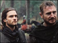 فلم میں آرلینڈو بلوم اور لیئم نیسن