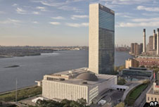 The UN building in New York